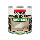 Soudal 500g Repair Express Two Part Wood Filler - Redwood